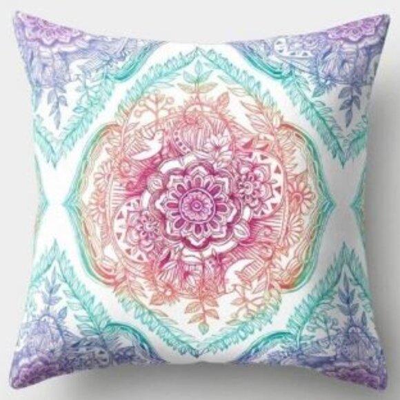 Pastel Mandala Pillow Cover - Picture 1 of 4